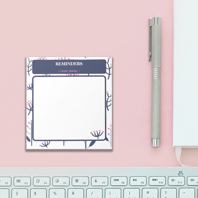 College Stationery Pink Mimosa Customize  Notepad (Creator Uploaded)
