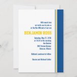 College Stripe Bar Mitzvah Invitation<br><div class="desc">This sporty Bar Mitzvah invitation perfectly sets the tone for your family's special occasion.</div>