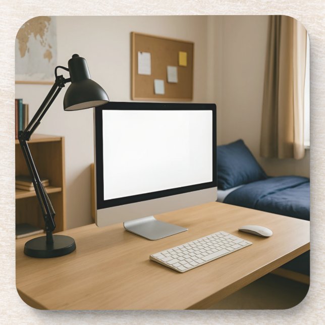 College Student Room Plastic Coaster Set (Front)