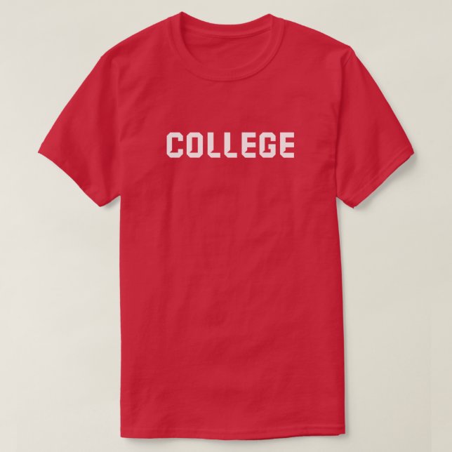 College T-shirt (custom) (Design Front)