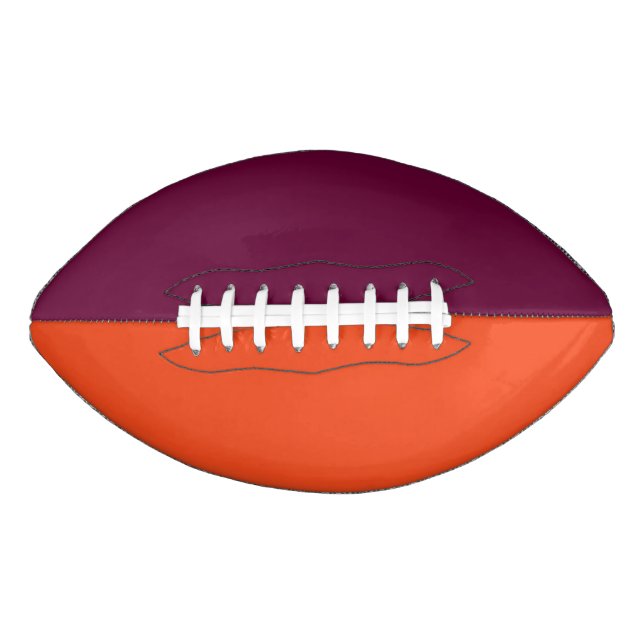 College Team Colours Maroon/Burnt Orange Football (Front)