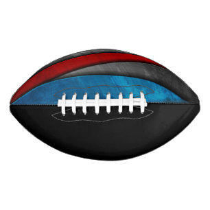 College Team Colours Red/Blue/Black Football
