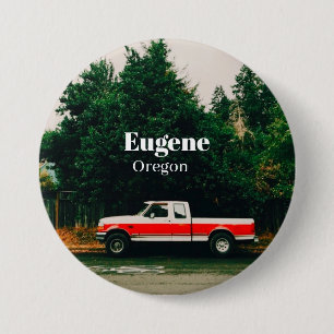 College town of Eugene - Oregon 3 Inch Round Button