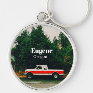 College town of Eugene - Oregon Keychain