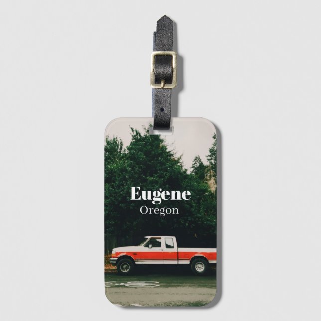 College town of Eugene - Oregon Luggage Tag (Front Vertical)