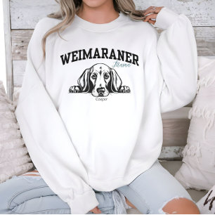 College Varsity Script Weimaraner Mama Sweatshirt