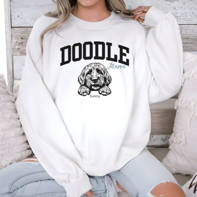College Varsity Style Script Doodle Mama Sweatshirt (Creator Uploaded)