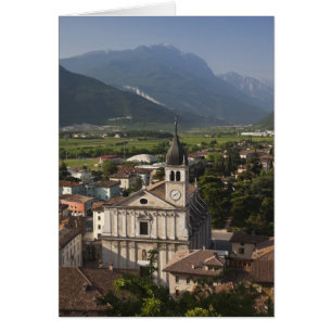 Collegiate church in morning, Arco, Trento