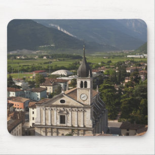 Collegiate church in morning, Arco, Trento Mouse Pad