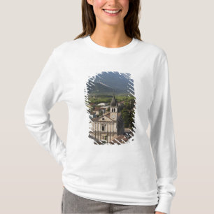 Collegiate church in morning, Arco, Trento T-Shirt