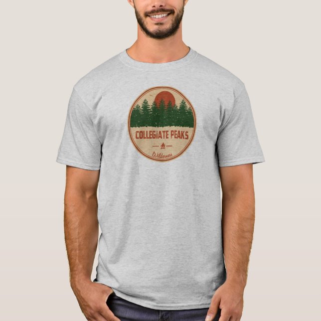Collegiate Peaks Wilderness Colorado T-Shirt (Front)