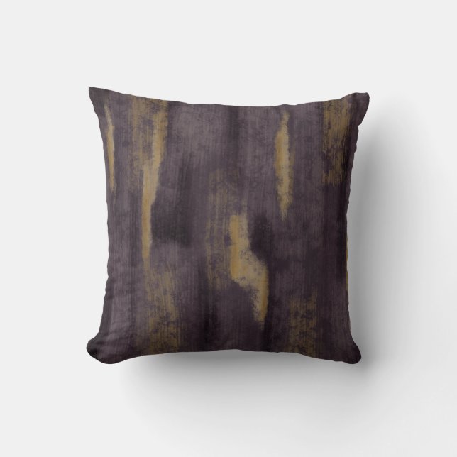Colles douces Abstraites Plum profonde et oreiller (Recto)