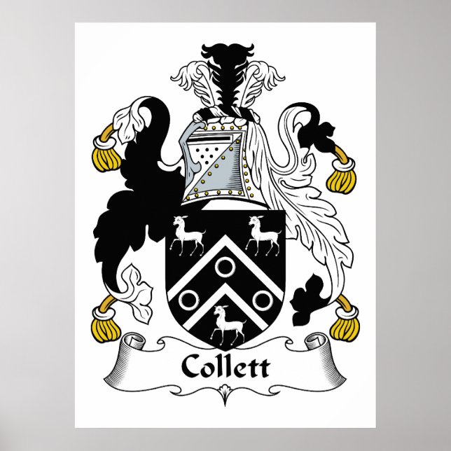 Collett Family Crest Poster (Front)
