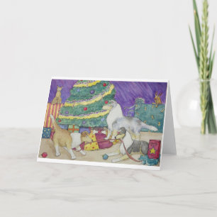 Collie Christmas Holiday Card