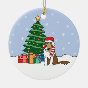 Collie Christmas Ornament