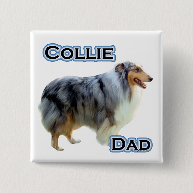 Collie Dad 4 - Button (Front)