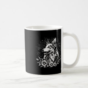 Collie Dog Lover Retro Style Tattoo Coffee Mug
