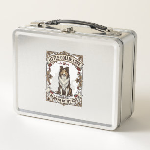 Collie Dog Lover Shirt with Vintage Engraving Quot Metal Lunch Box