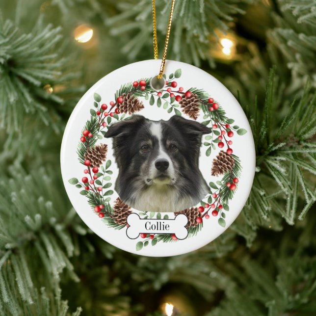 collie dog Personalized Pet Ornament (Tree)