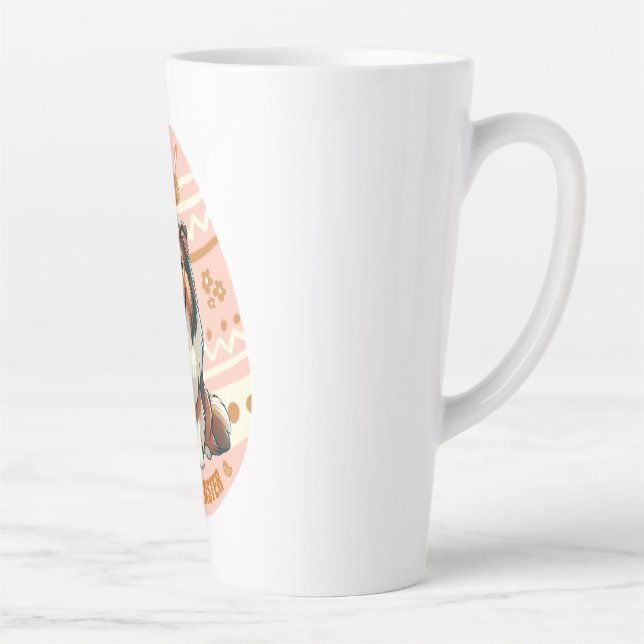 Collie Egg Latte Mug (Right)