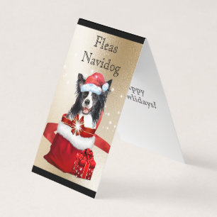 Collie frontalière Santa hat xmas cadeaux DO-IT-YO