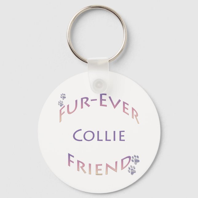 Collie Furever Keychain (Front)