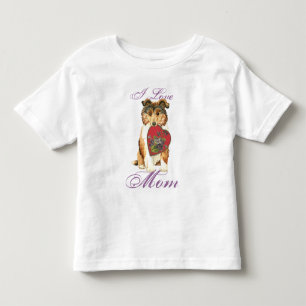 Collie Heart Mom Toddler T-shirt