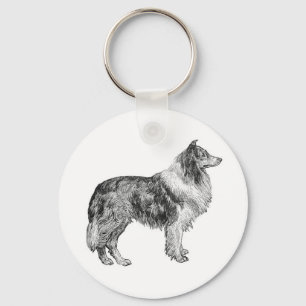 Collie Keychain