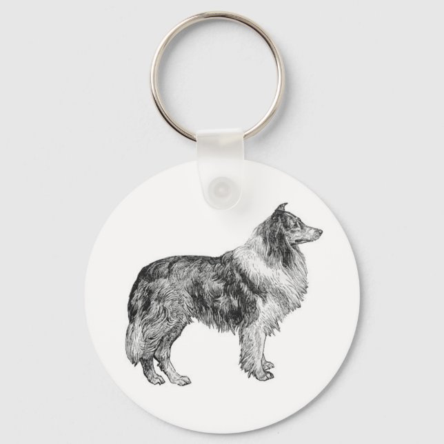Collie Keychain (Front)