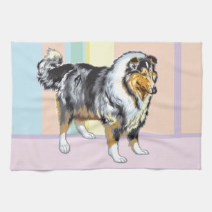 collie kitchen towel