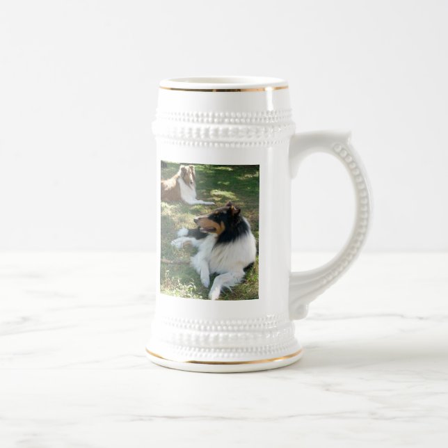COLLIE LOVERS STEIN (Right)