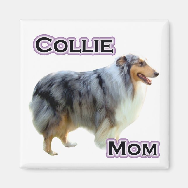 Collie Mom 4 - Magnet (Front)