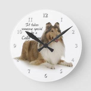 Collie Mom Clock