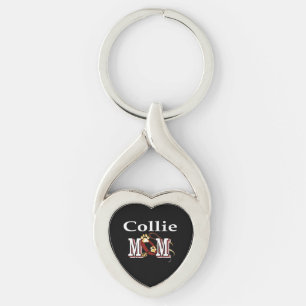 Collie Mom Gifts Keychain