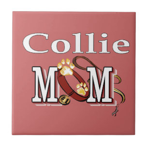 Collie Mom Gifts Tile
