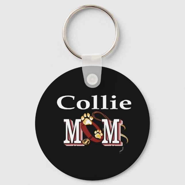 collie mom Keychain (Front)