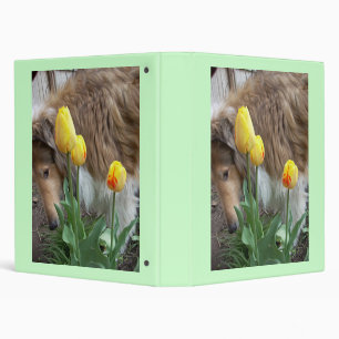 Collie N Tulips Binder