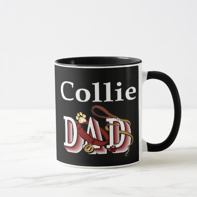 Collie Papa Mug (Droite)