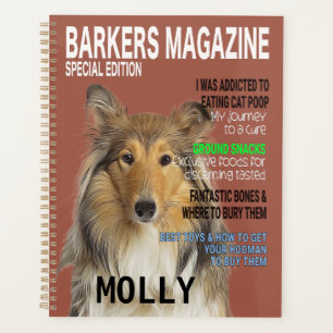Collie Parody Magazine Cover  Planner