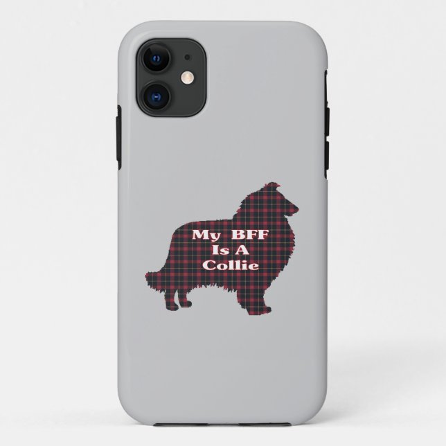 COLLIE ROUGH BFF Case-Mate iPhone CASE (Back)