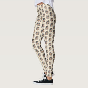 Collie (Rough) Painting - Cute Original Dog Art Leggings