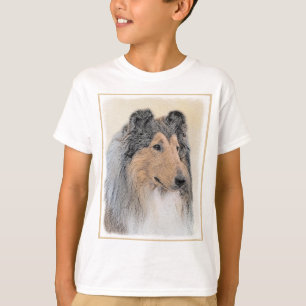 Collie (Rough) Painting - Cute Original Dog Art T-Shirt