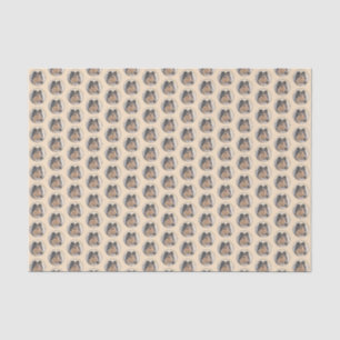 Collie (Rough) Painting - Cute Original Dog Art Tissue Paper