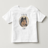 Collie (Rough) Painting - Cute Original Dog Art