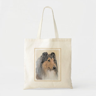 Collie (Rough) Painting - Cute Original Dog Art Tote Bag