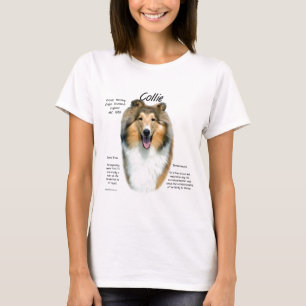 Collie (sable rough) History Design T-Shirt