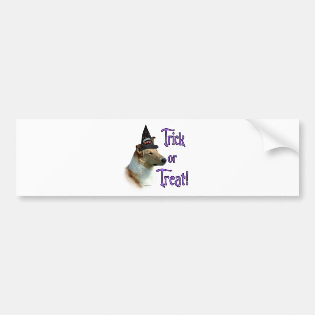 Collie (sable, smooth) Trick Bumper Sticker (Front)