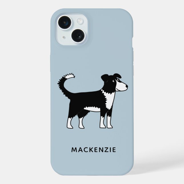 Collie Sheepdog Name iPhone Case (Back)