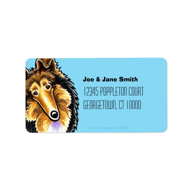 Collie Sheltie Carribean Label (Front)