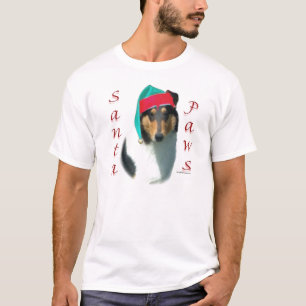 Collie (smooth) Santa Paws T-Shirt